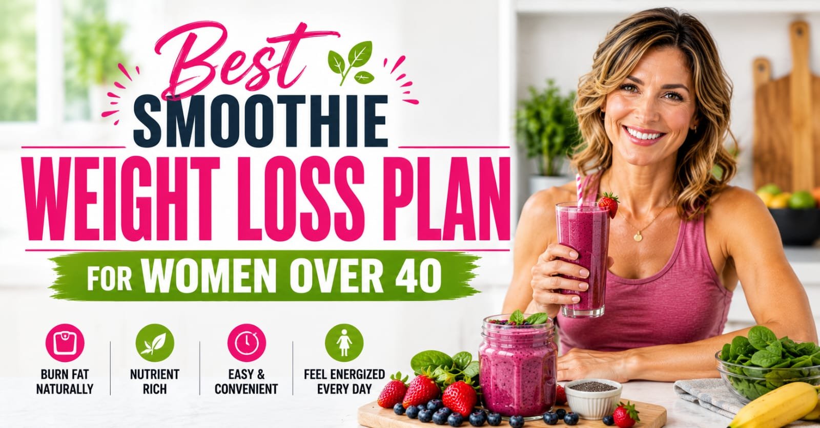 Best Smoothie Weight Loss Plan For Women Over 40