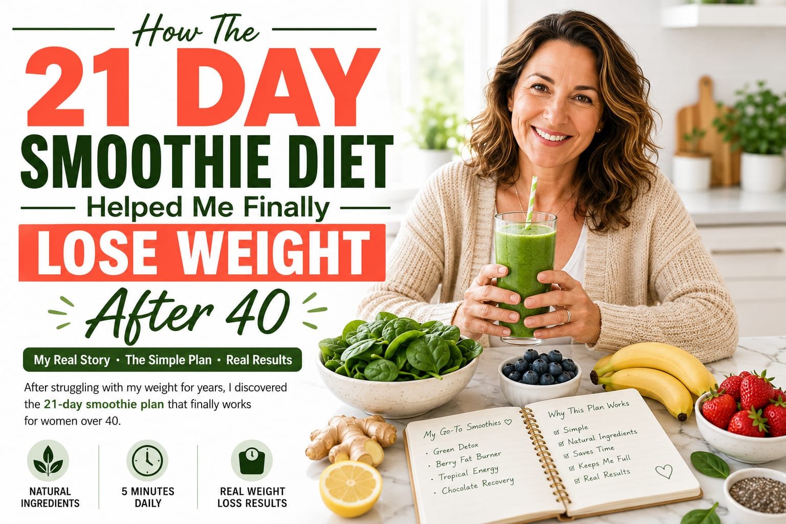 How The 21 Day Smoothie Diet Helped Me Finally Lose Weight After 40